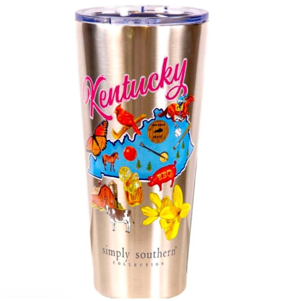 Simply southern Kentucky stainless steel tumbler